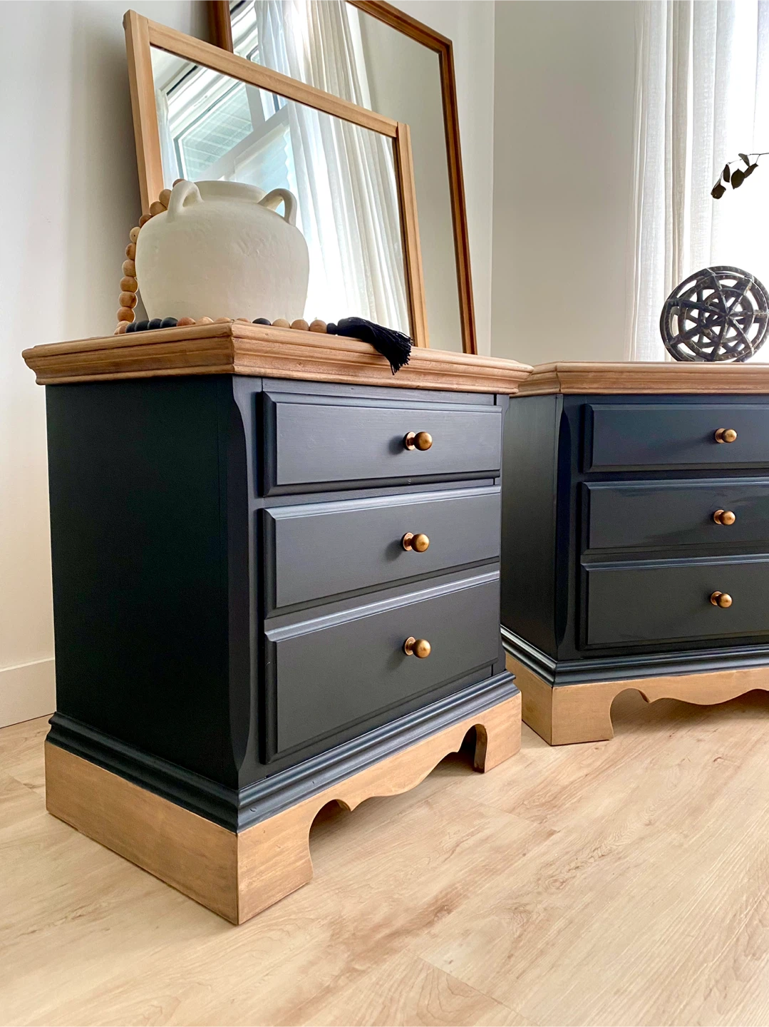Rustic modern nightstands