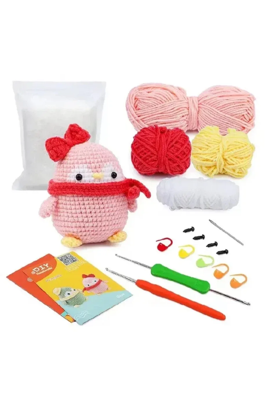 DIY Crochet Kit - Pink Penguin thumbnail