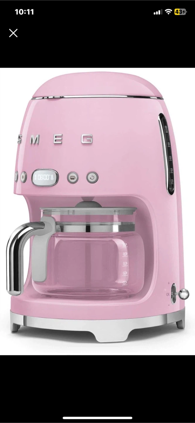 Smeg Pink Coffee Maker NEW - photo 2
