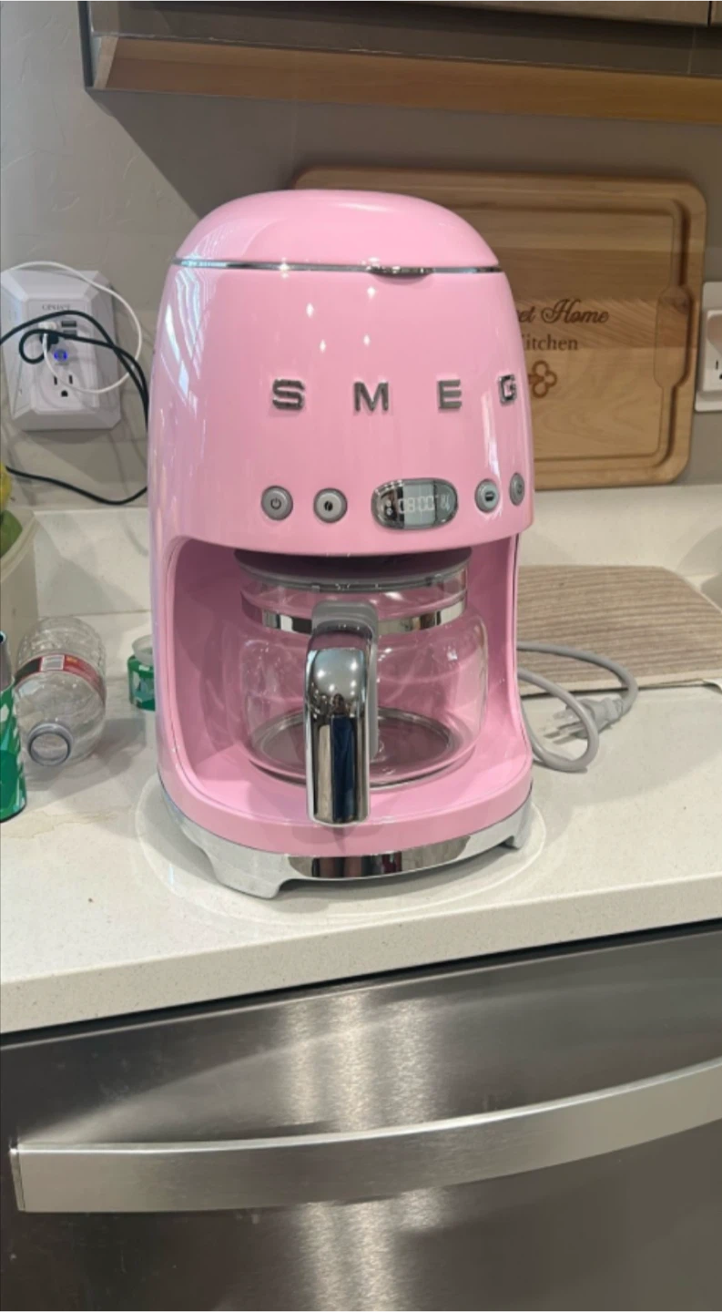 Smeg Pink Coffee Maker NEW