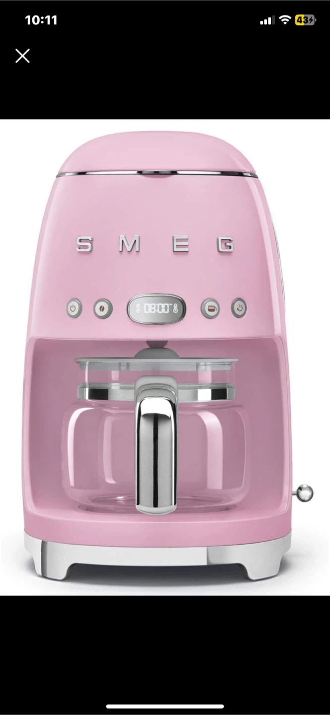 Smeg Pink Coffee Maker NEW - photo 3