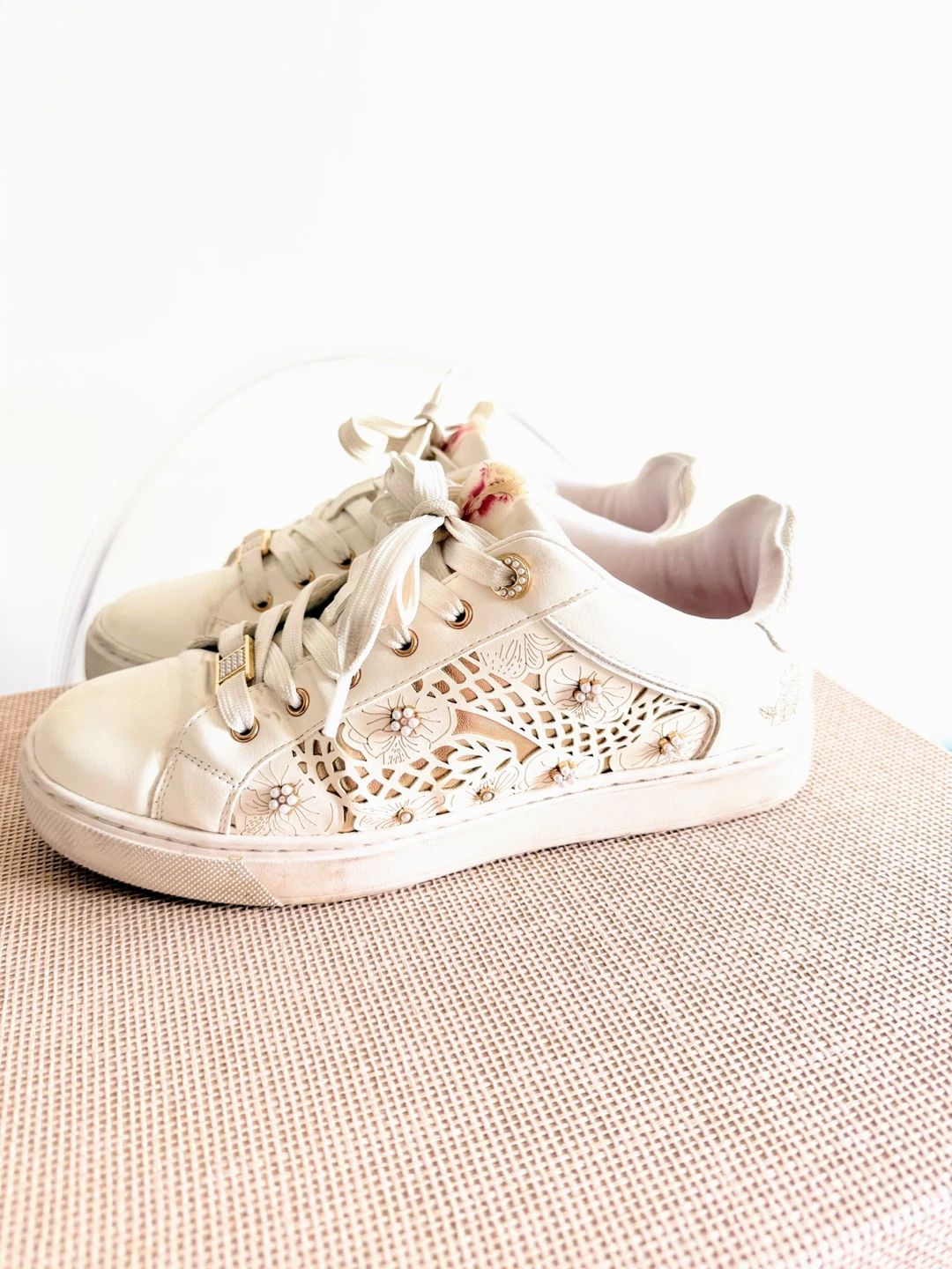 Aldo White Sneakers Size 7.5