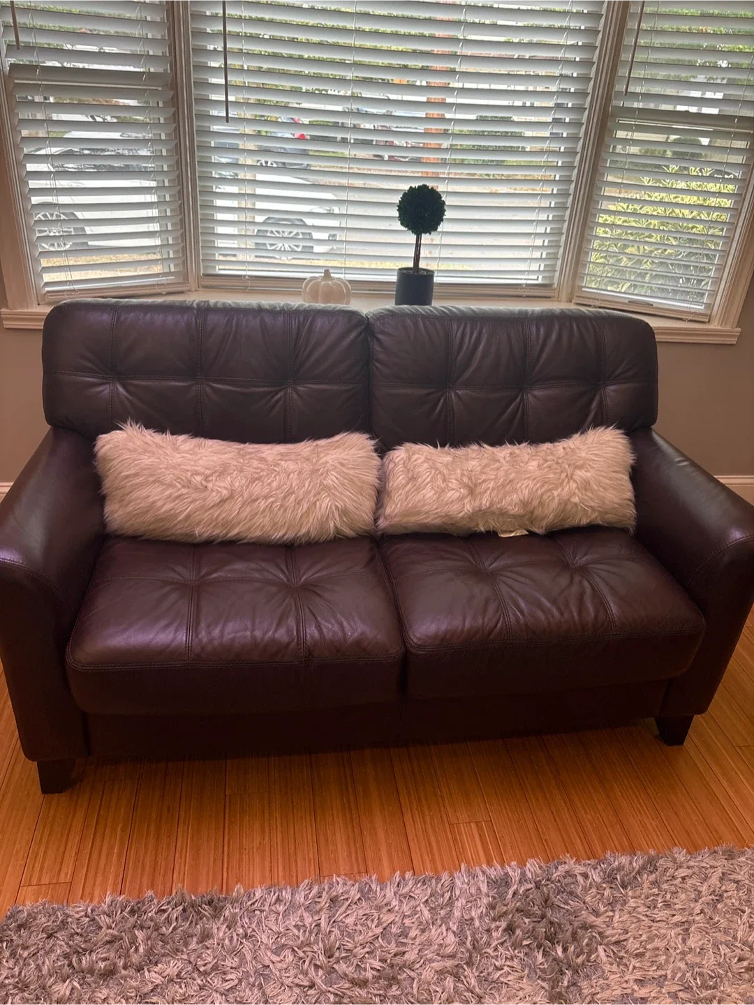 Leather Sofa and Recliner Set - Dark Brown image indicator(2)