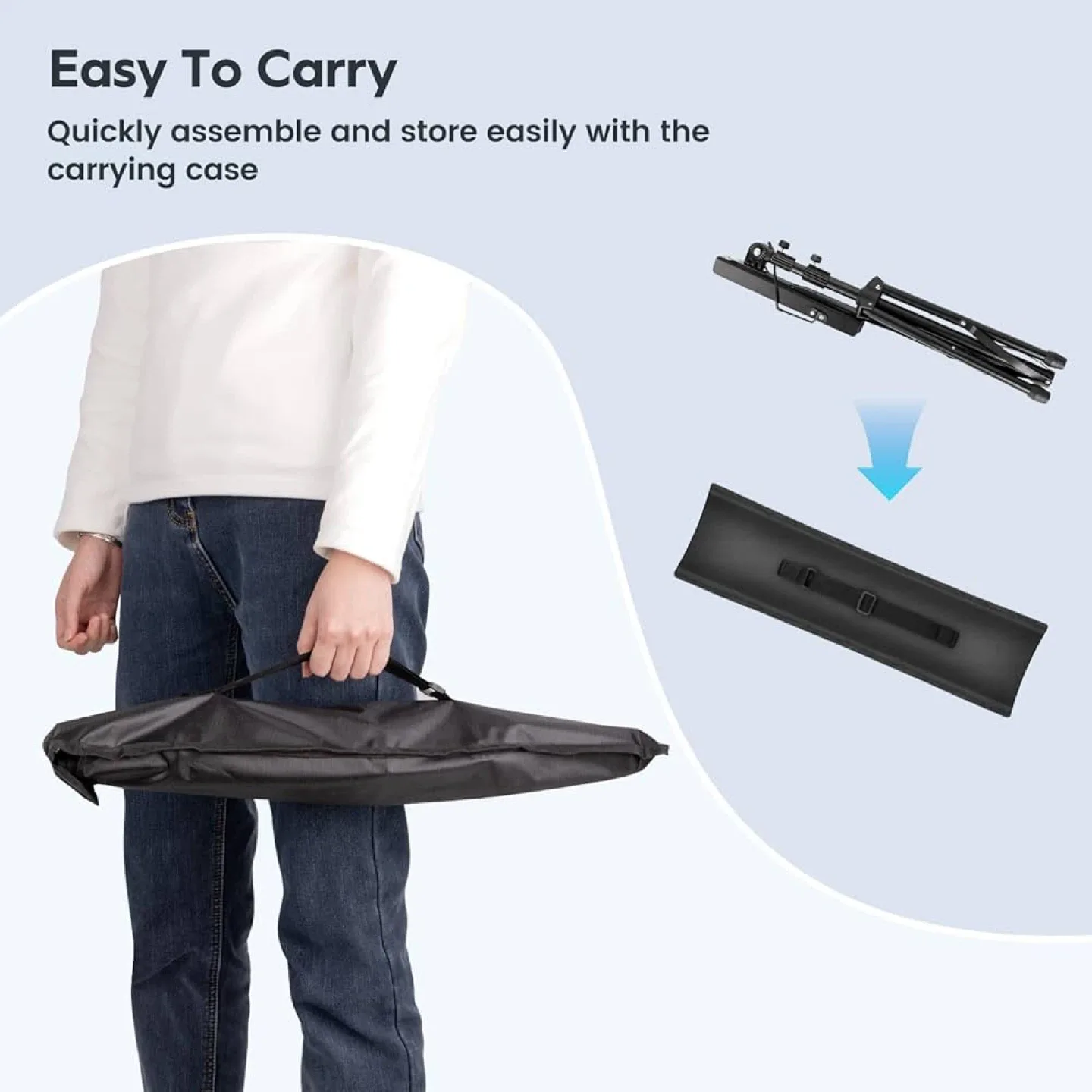 Foldable Music Stand - Portable Sheet Music Stand image indicator(5)