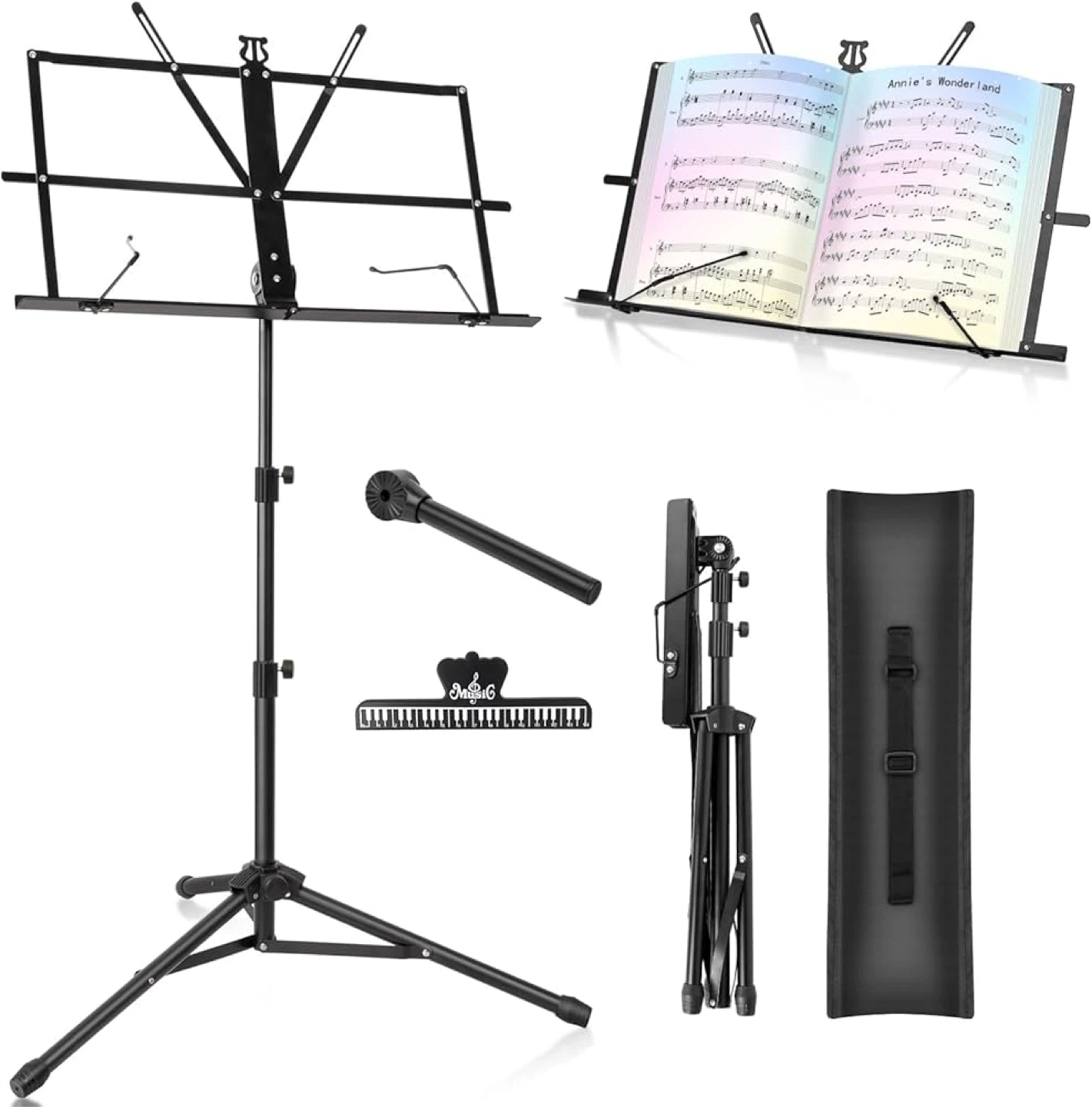 Foldable Music Stand - Portable Sheet Music Stand