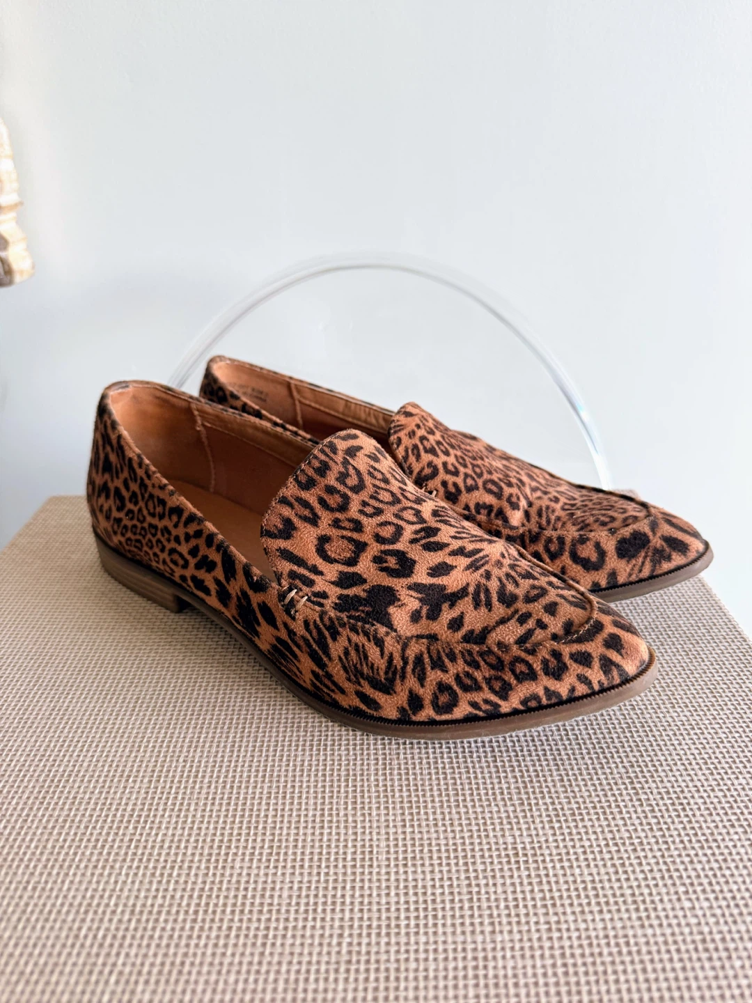 Leopard Print Loafers Size 8