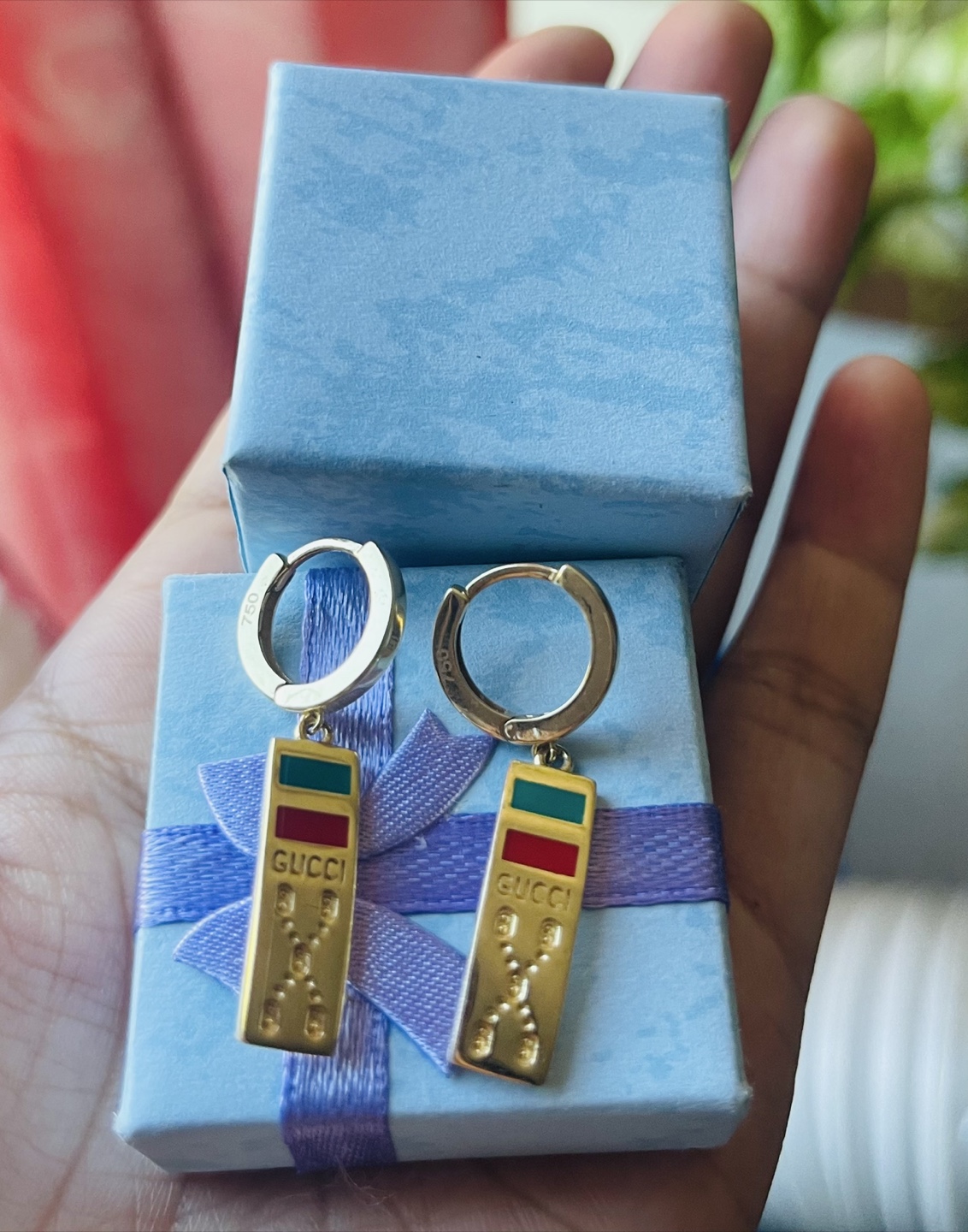 18k real gold Gucci Earrings - photo 2