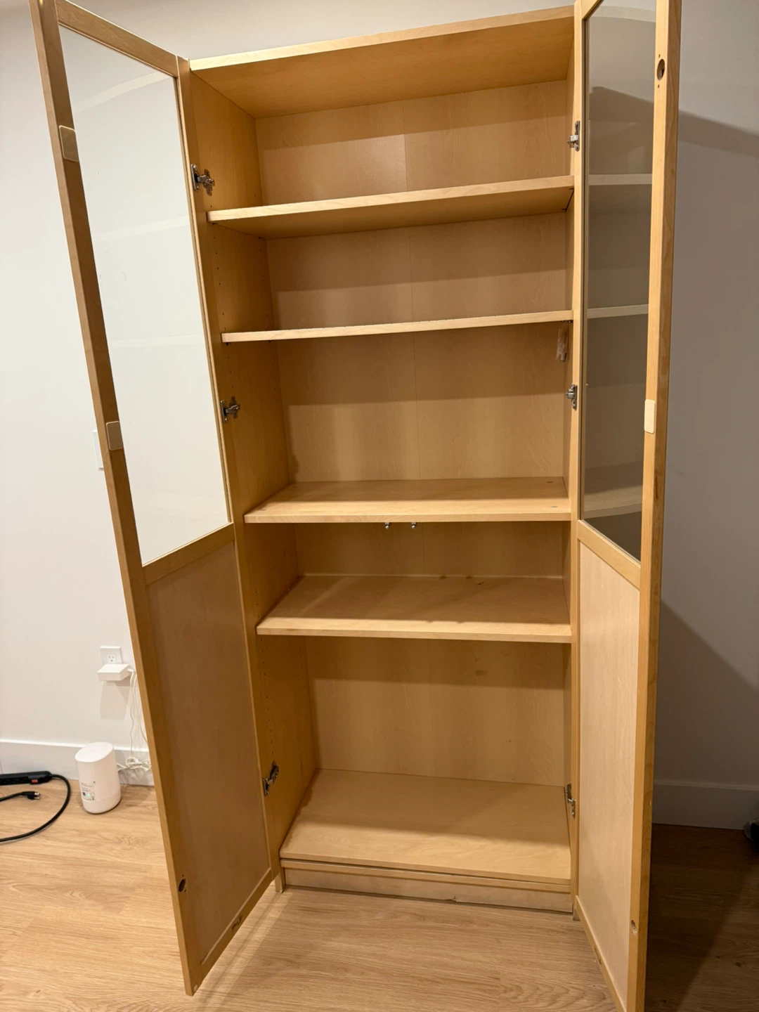 IKEA Billy Bookcase with Glass Doors - photo 2