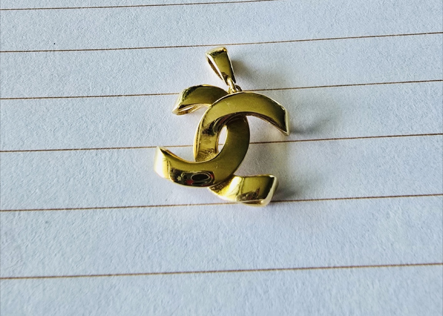 18k Chanel Gold Pendant