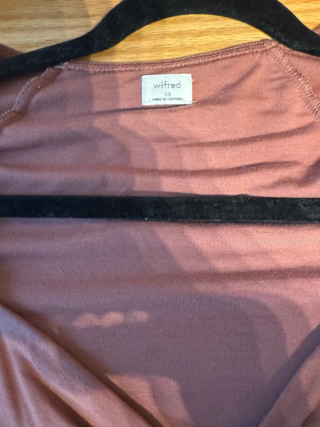 Wilfred burgundy long sleeve shirt image indicator(2)