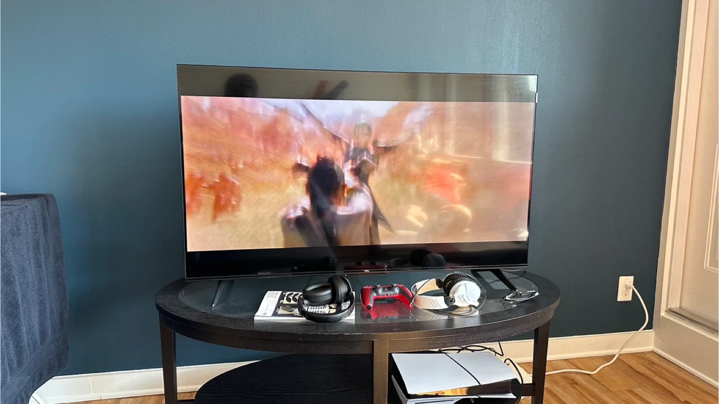 Black Oval Coffee Table with Glass Top image indicator(2)