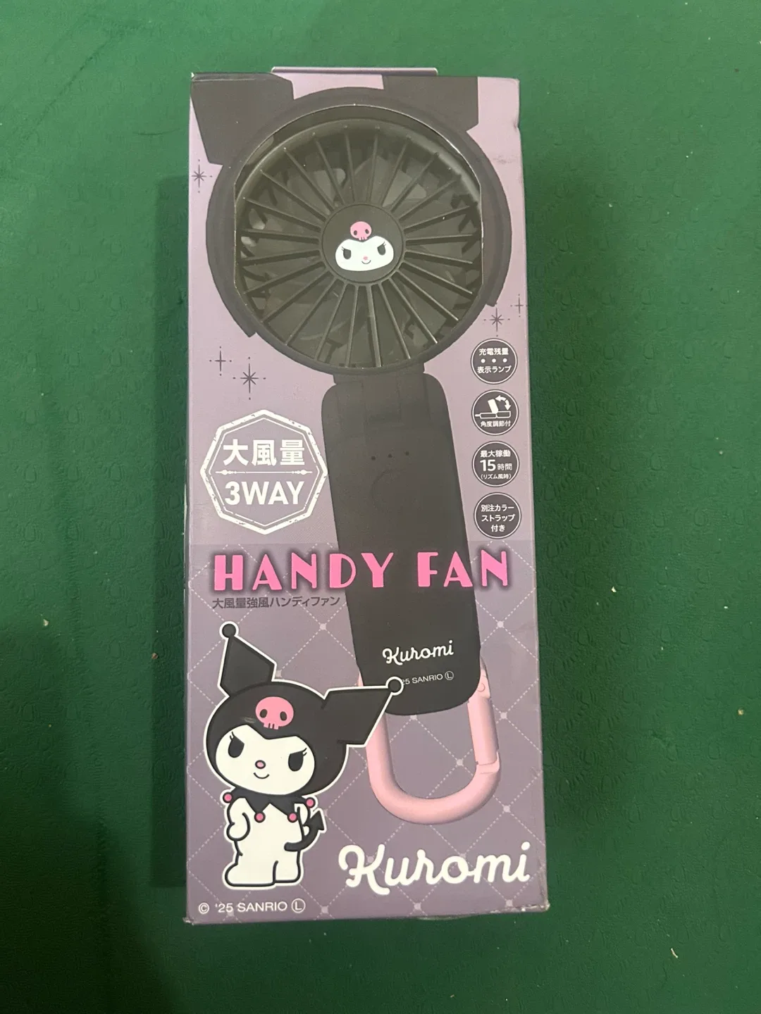 Kuromi Handy Fan - 3WAY Portable Fan