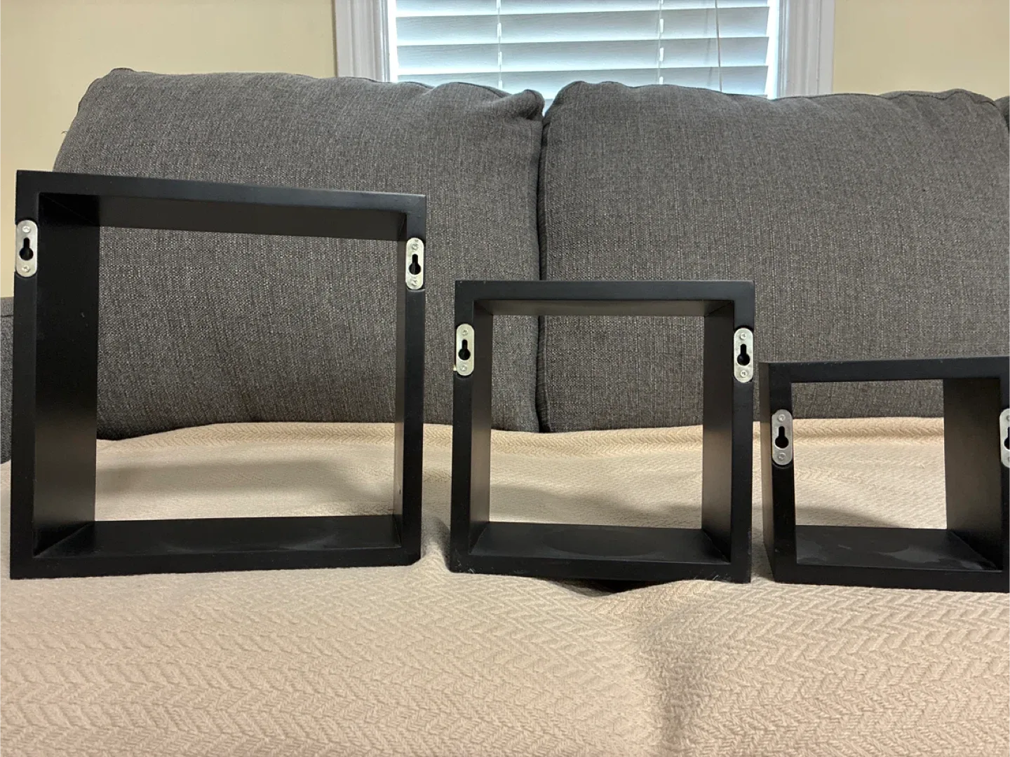 Black Cube Shelves - Set of 3 image indicator(2)