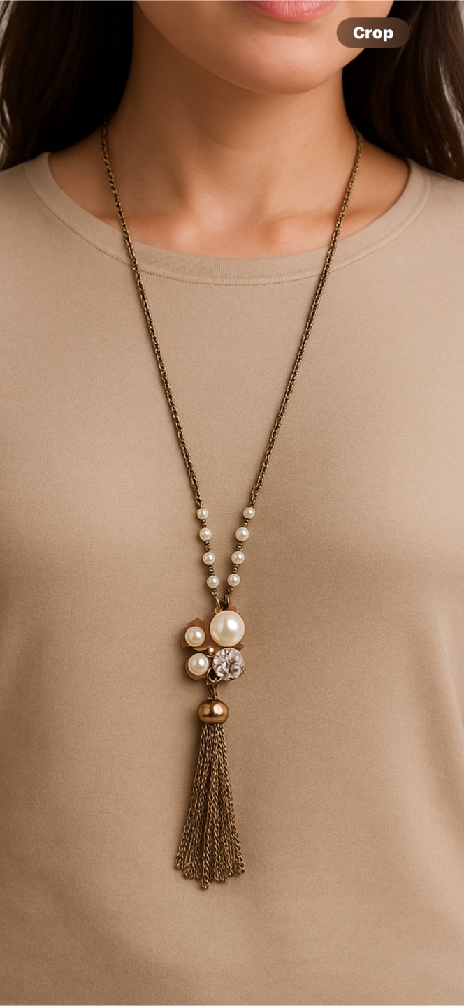 Tassel Pendant Necklace - Gold