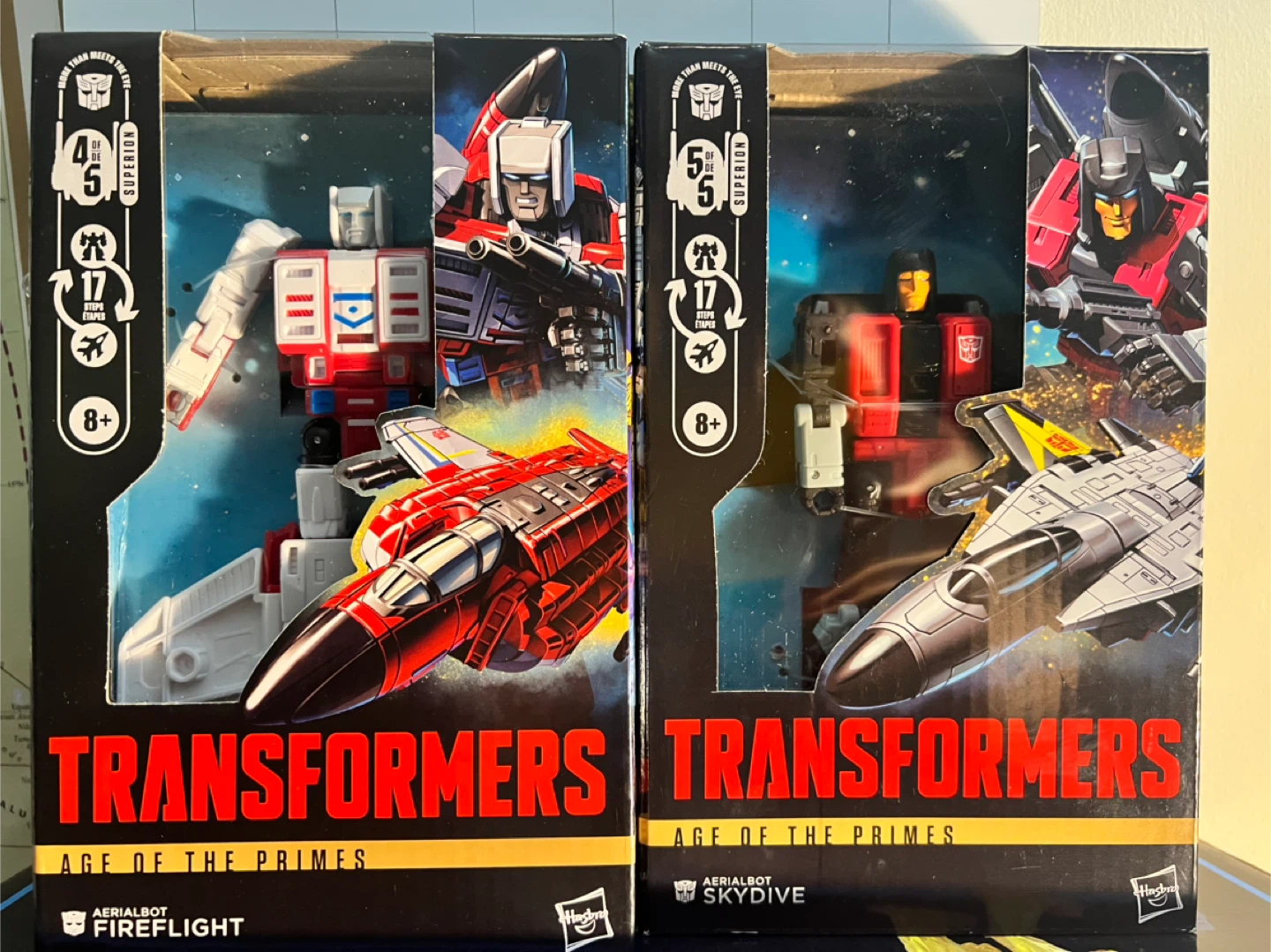 Transformers Sell at Cost $80 for both.  Fireflight & Skydive