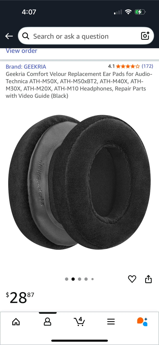 Geekria Comfort Velour Replacement Ear Pads - photo 2