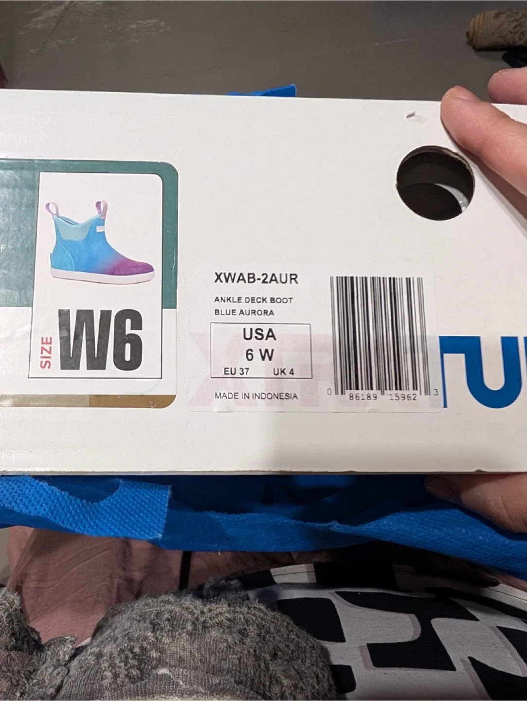 XTRATUF Ankle Deck Boot, Blue Aurora, Size 6 image indicator(3)