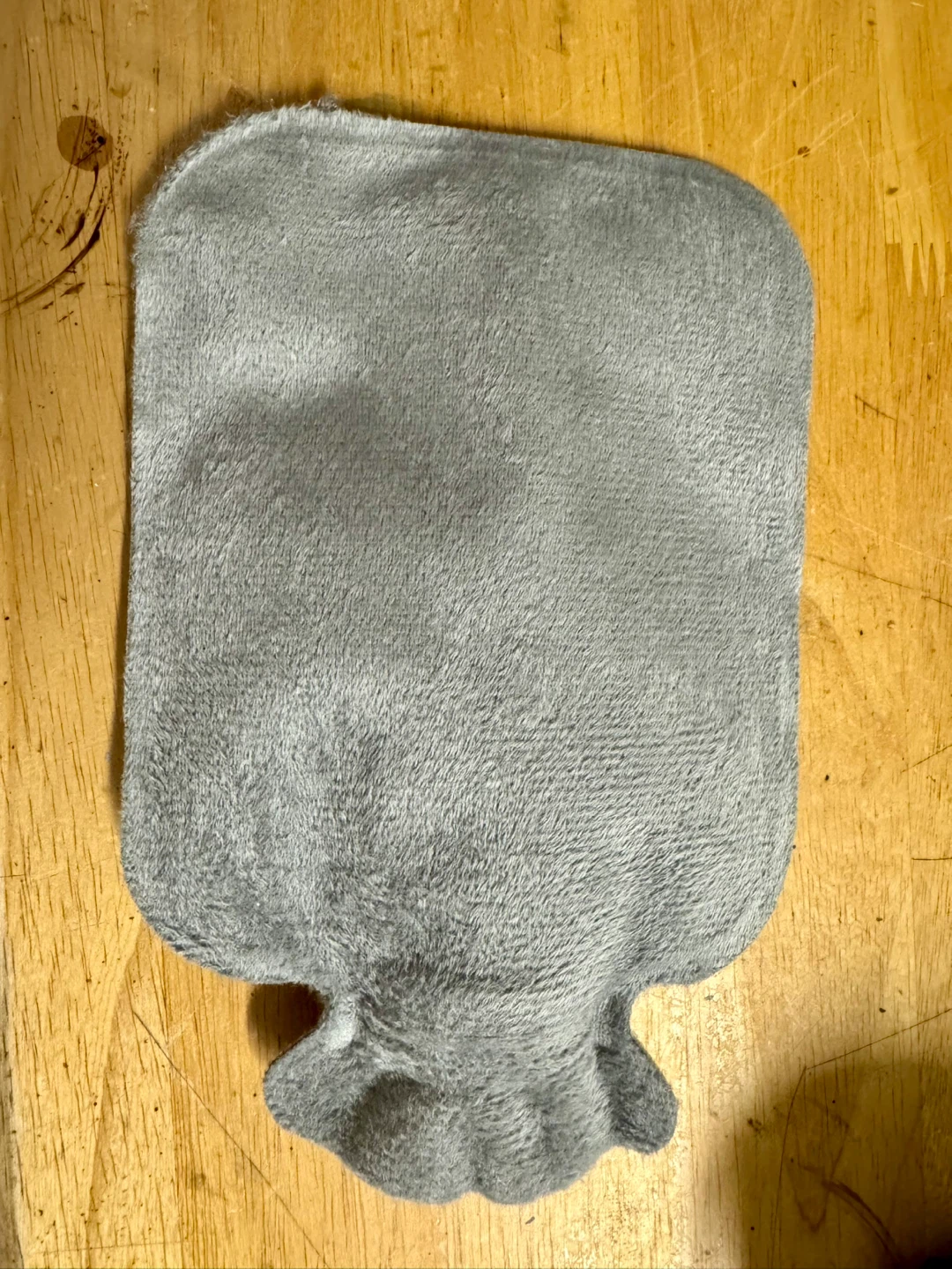 Grey Hot Water Bottle with Cat Design - photo 3