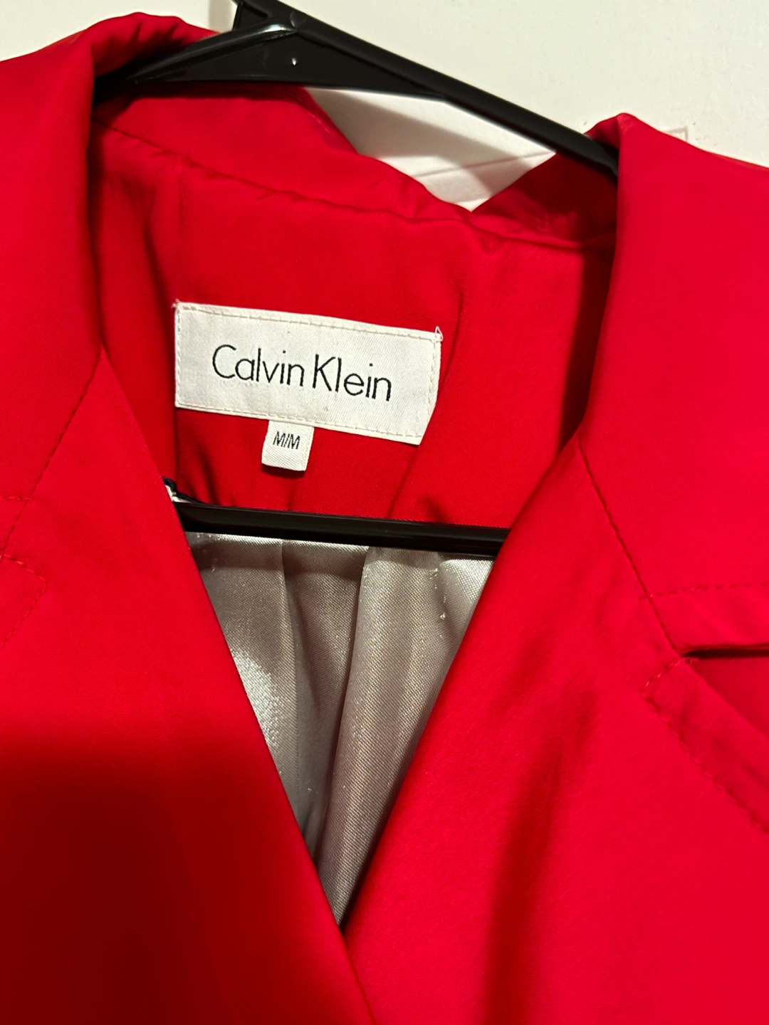 Calvin Klein Red Trench Coat - Size M - photo 2