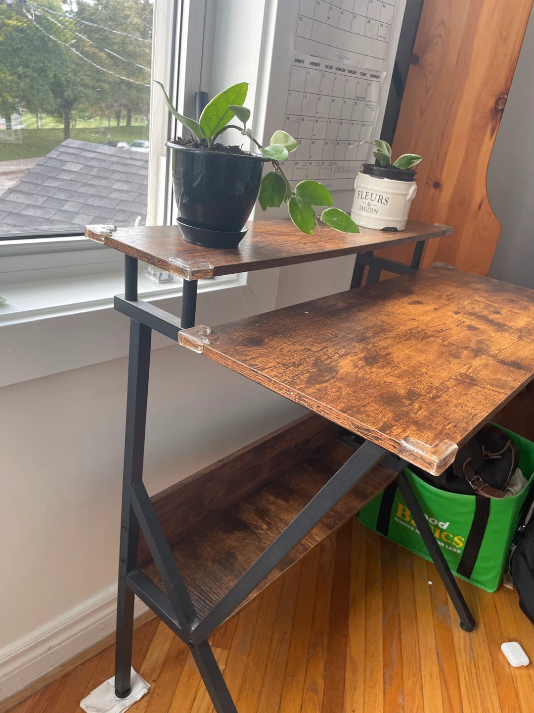 Rustic Brown Small Computer Desk - photo 2