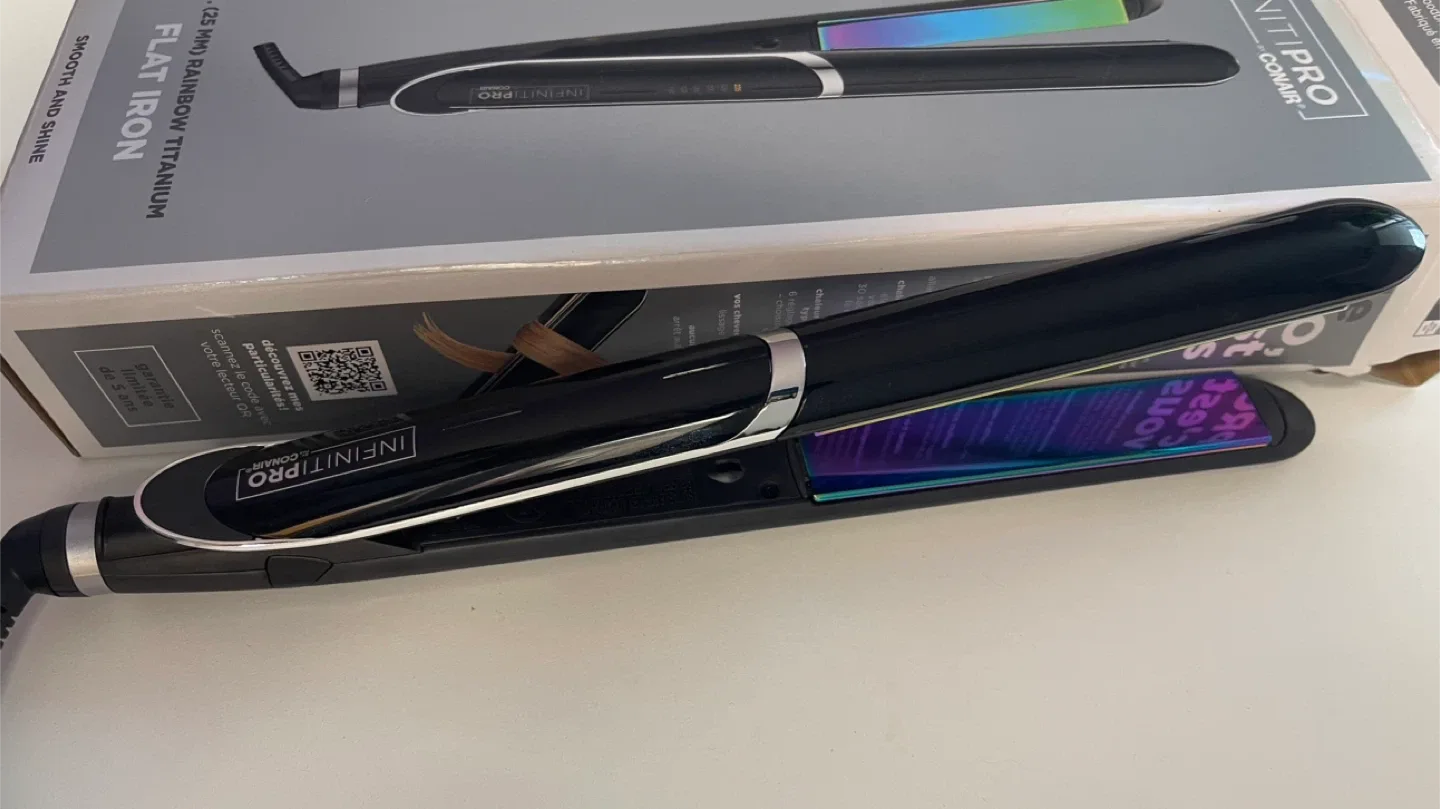 New - InfinitiPro by Conair Rainbow Titanium Flat Iron - New image indicator(3)