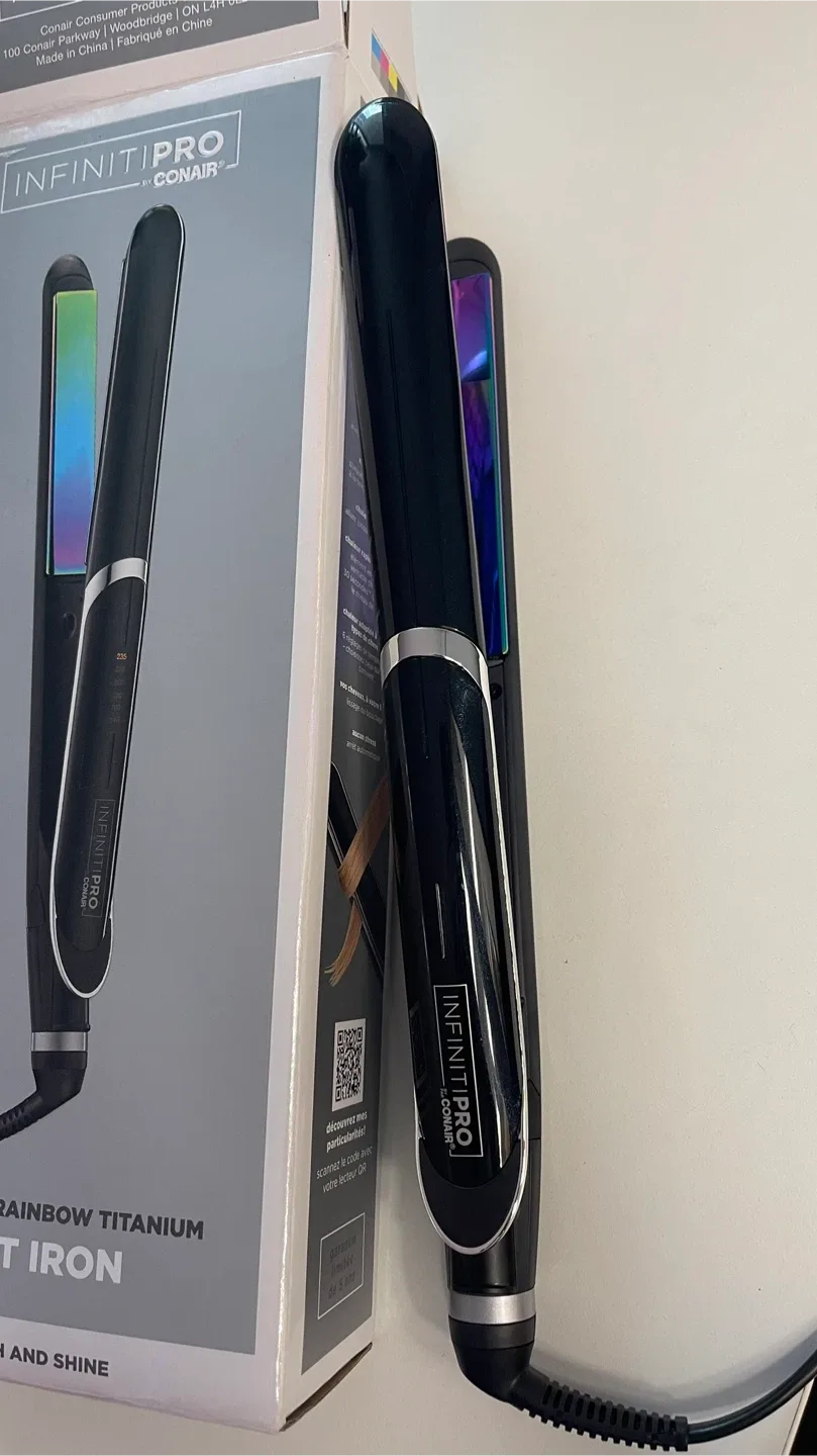 New - InfinitiPro by Conair Rainbow Titanium Flat Iron - New image indicator(2)