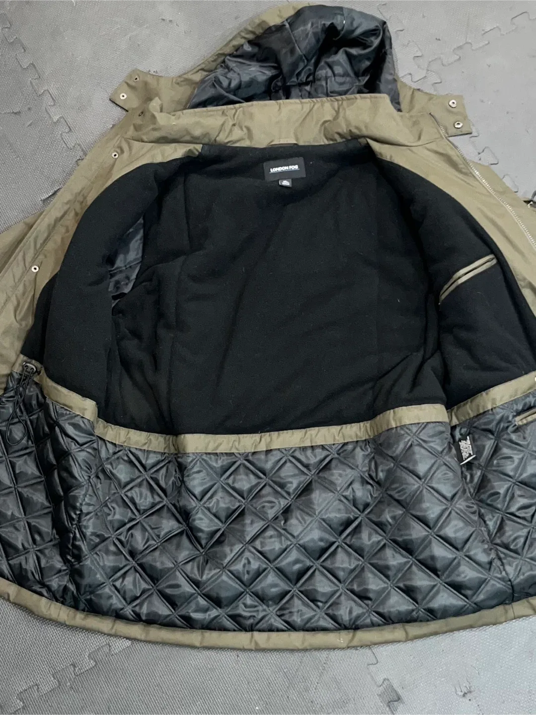 London Fog Olive Green Winter Parka image indicator(4)