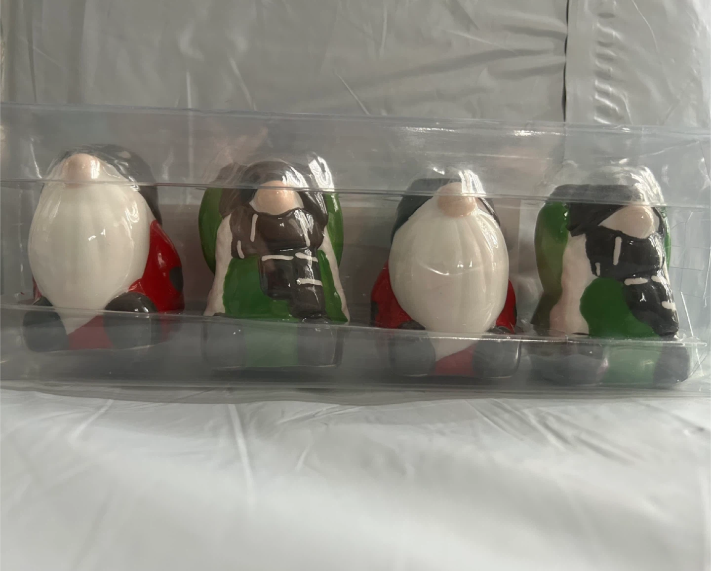 Set of 4 Gnome Taper Holders, Brand New - photo 2