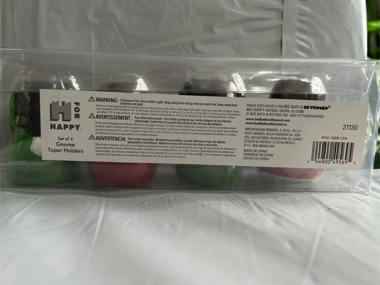 Set of 4 Gnome Taper Holders, Brand New - photo 3