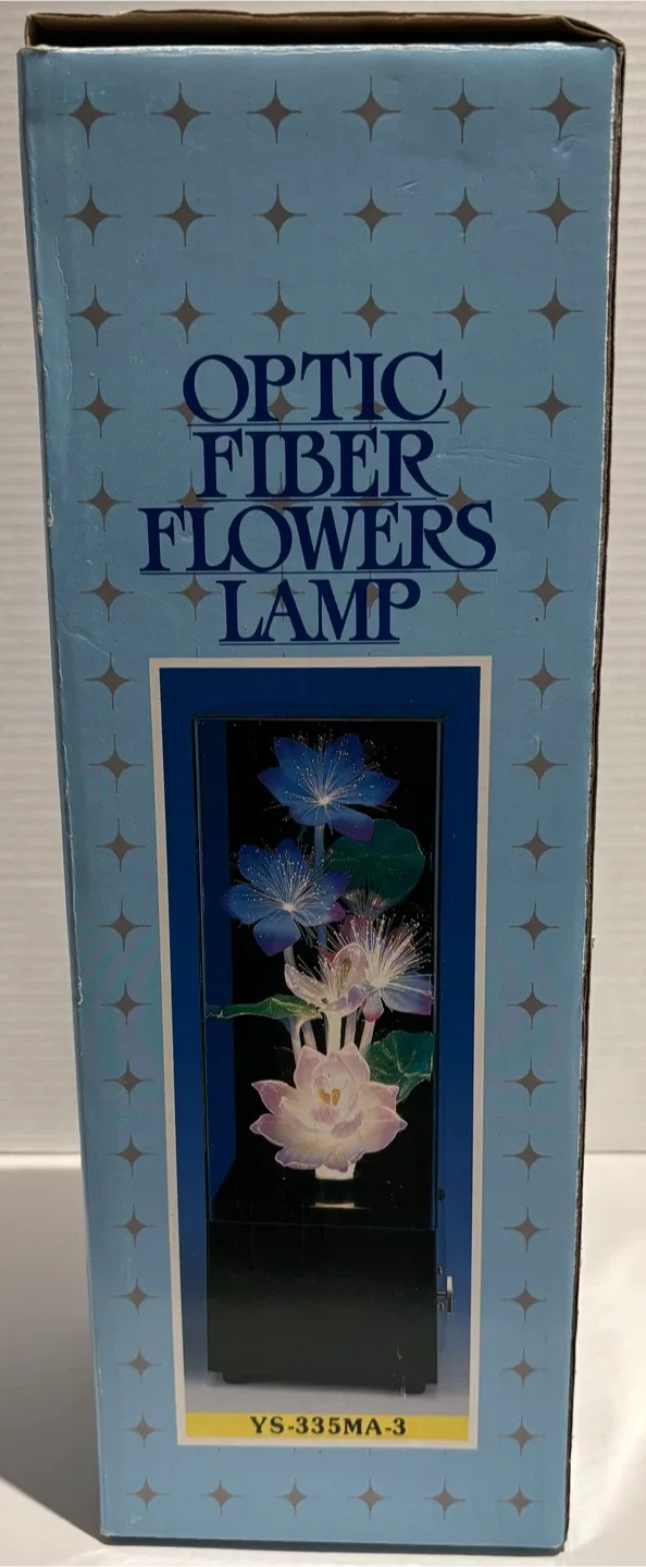 Vintage Optic Fiber Flowers Lamp 1985 image indicator(2)