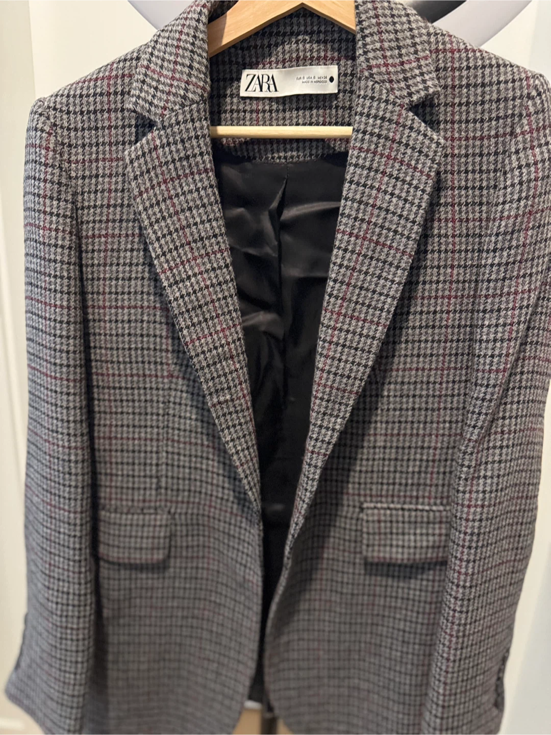 Zara Houndstooth Blazer - Size S - photo 5