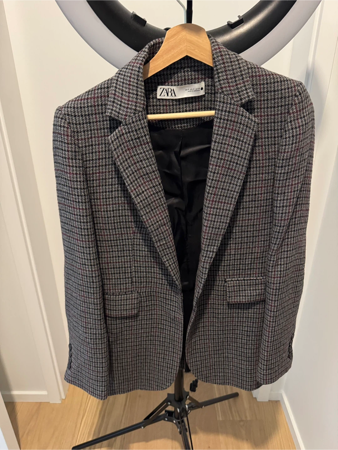 Zara Houndstooth Blazer - Size S - photo 4