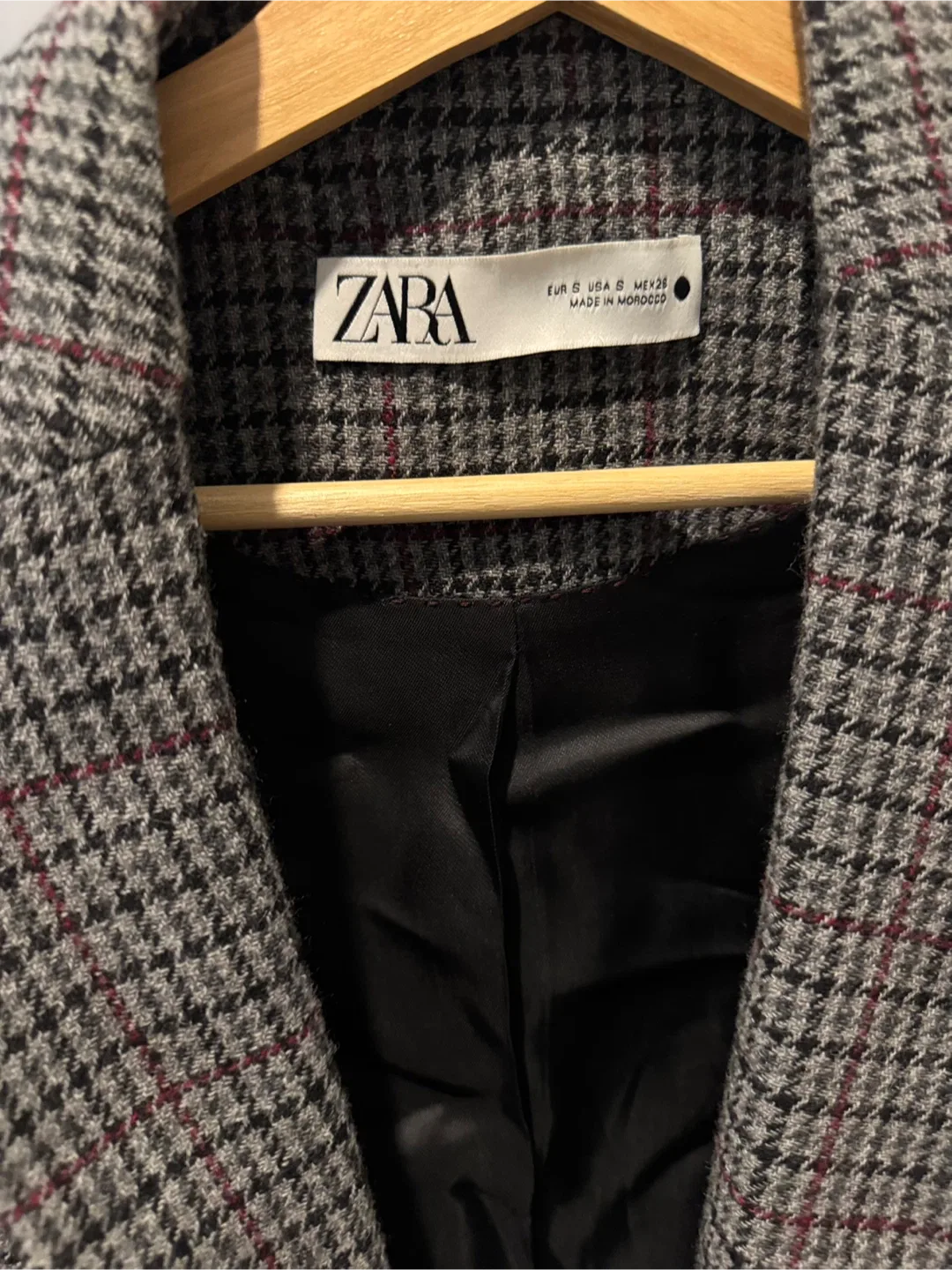 Zara Houndstooth Blazer - Size S image indicator(6)