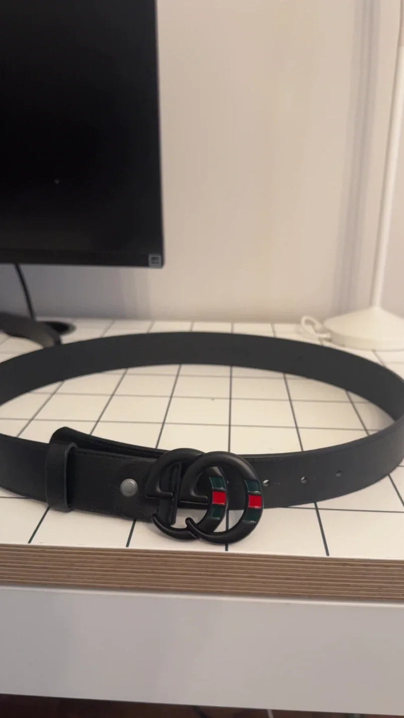 Gucci Black Leather Belt image indicator(3)