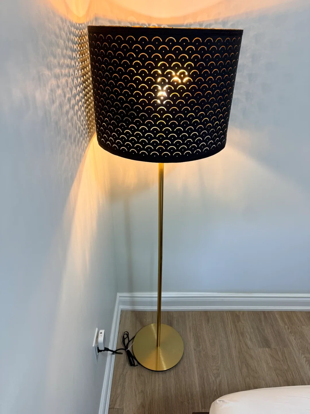 Floor lamp with black and gold shade image indicator(5)