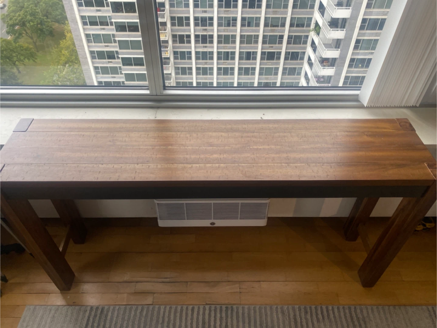 Wooden Bar Table with 2 Stools - photo 3