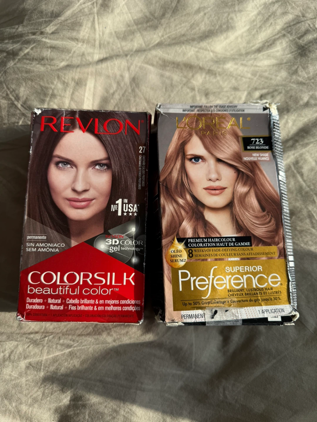 Revlon ColorSilk & L'Oreal Preference Hair Dye