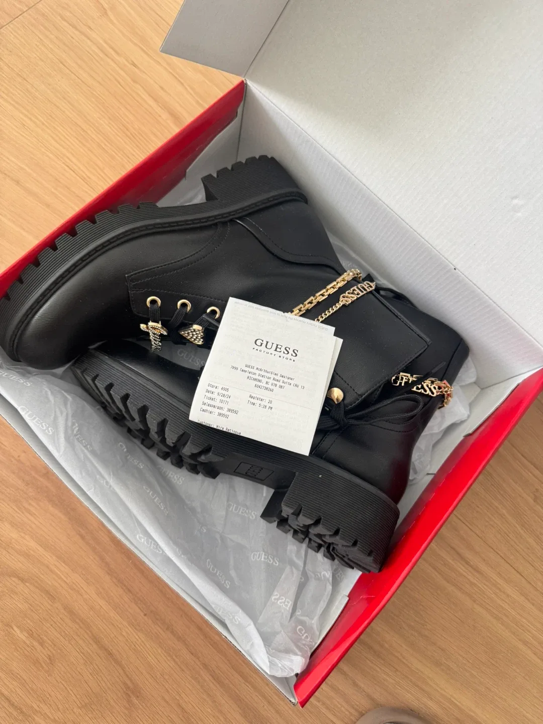 Guess Black Leather Boots image indicator(2)