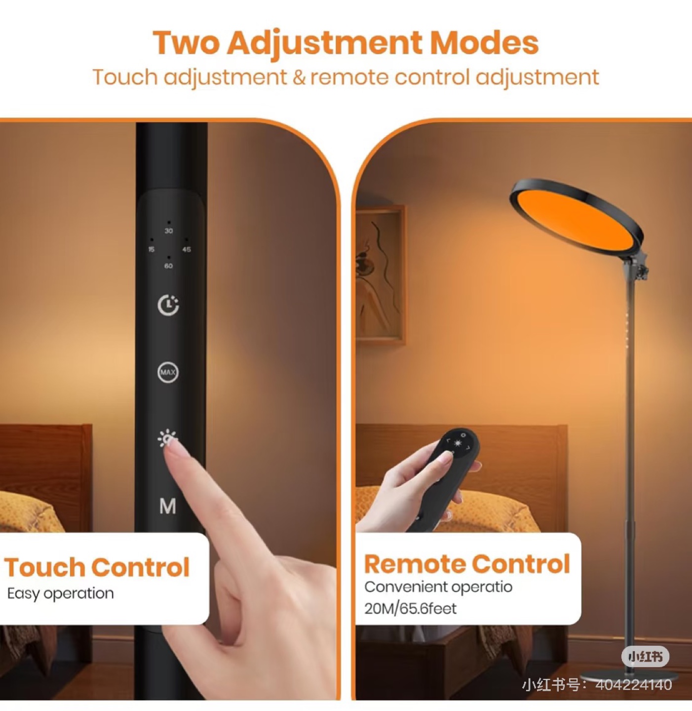 Adjustable LED Floor Lamp with Remote