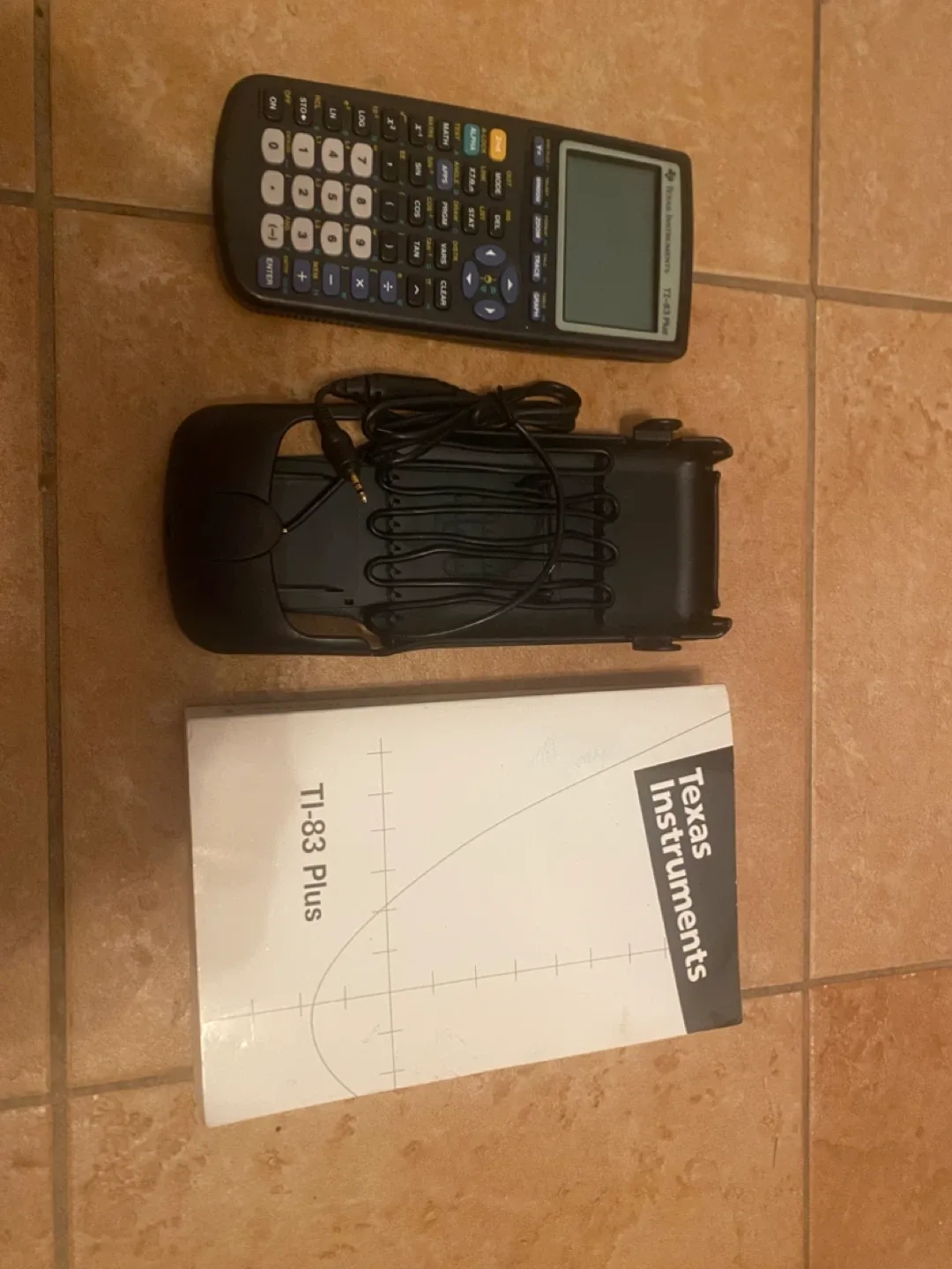 TI-83 Plus Calculator w/ Case & Manual image indicator(2)