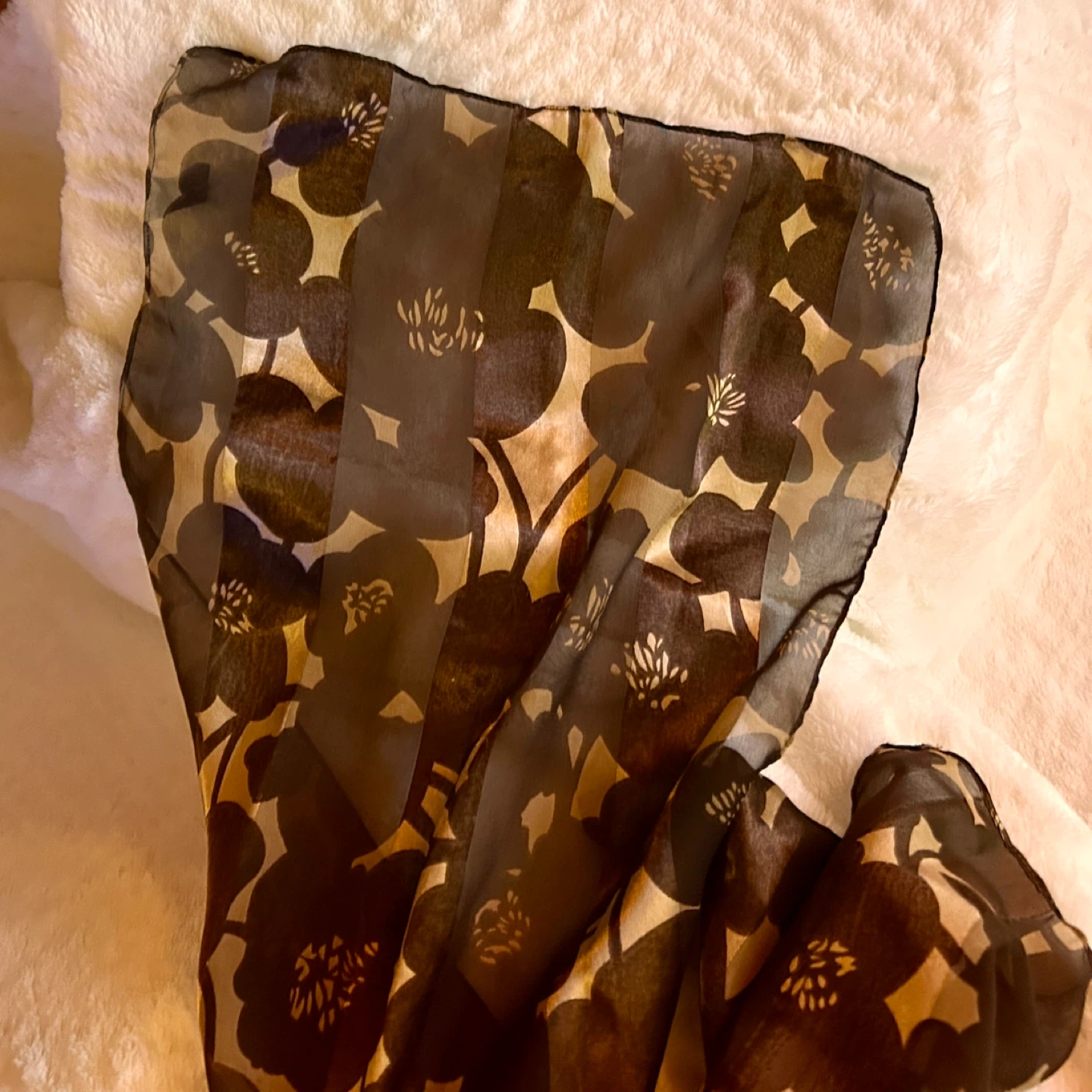Jessica Sheer Floral Print Scarf