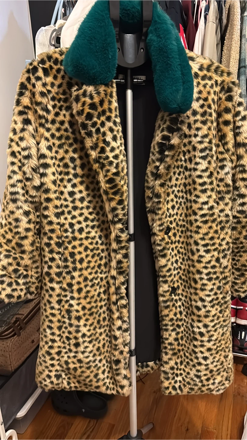 Revival Leopard Print Faux Fur Coat