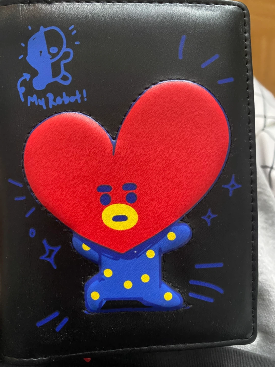 BT21 TATA Black Wallet