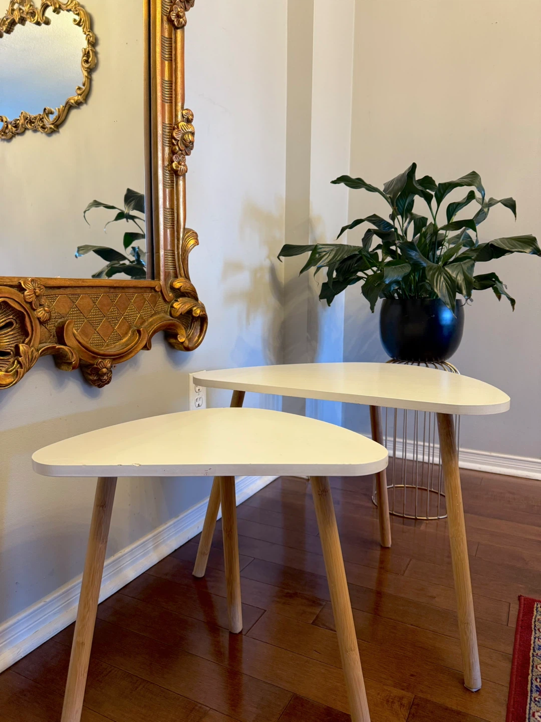 Nesting Tables - White, Modern Style - photo 4