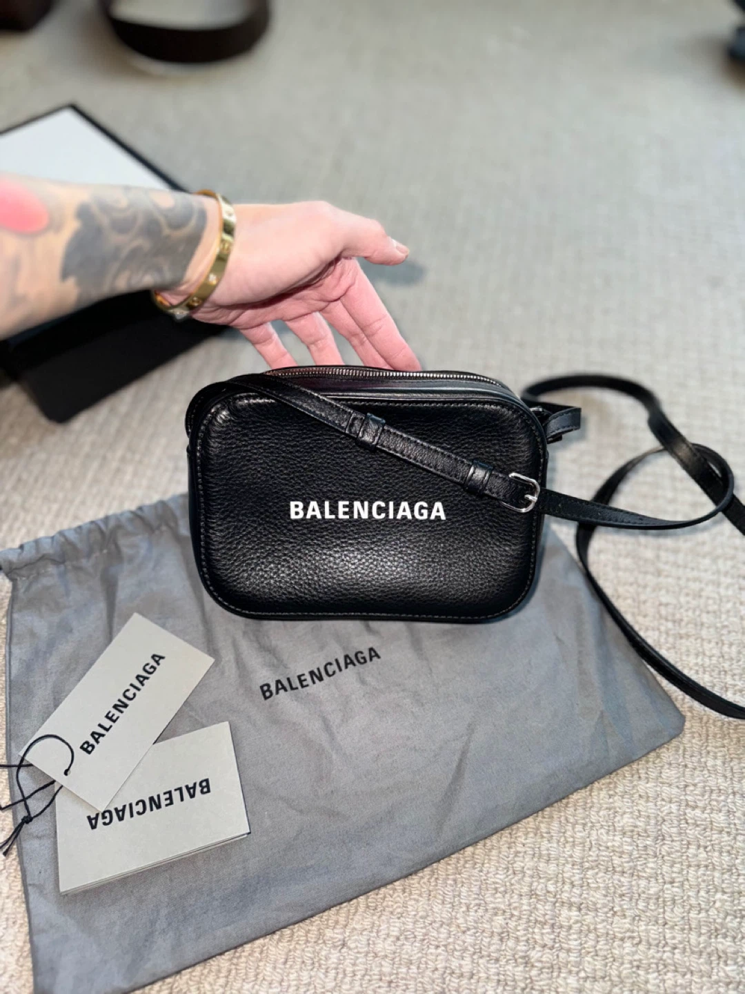Balenciaga Black Leather “Camera Bag” - photo 2
