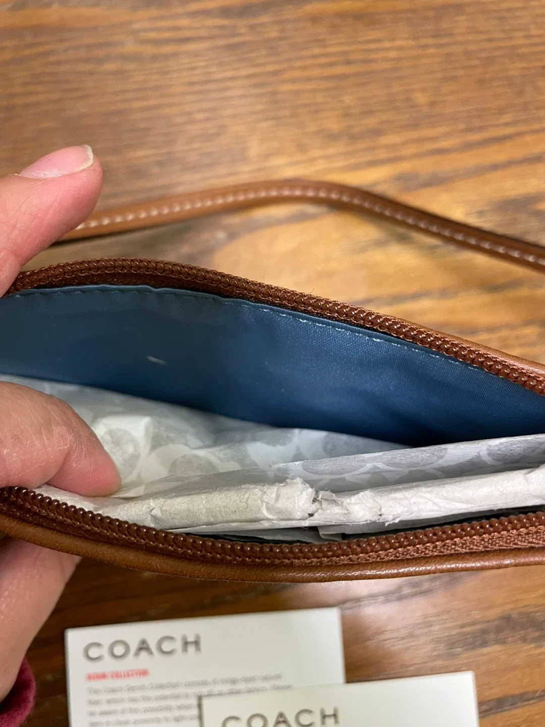 Coach Denim Collection Wristlet image indicator(5)