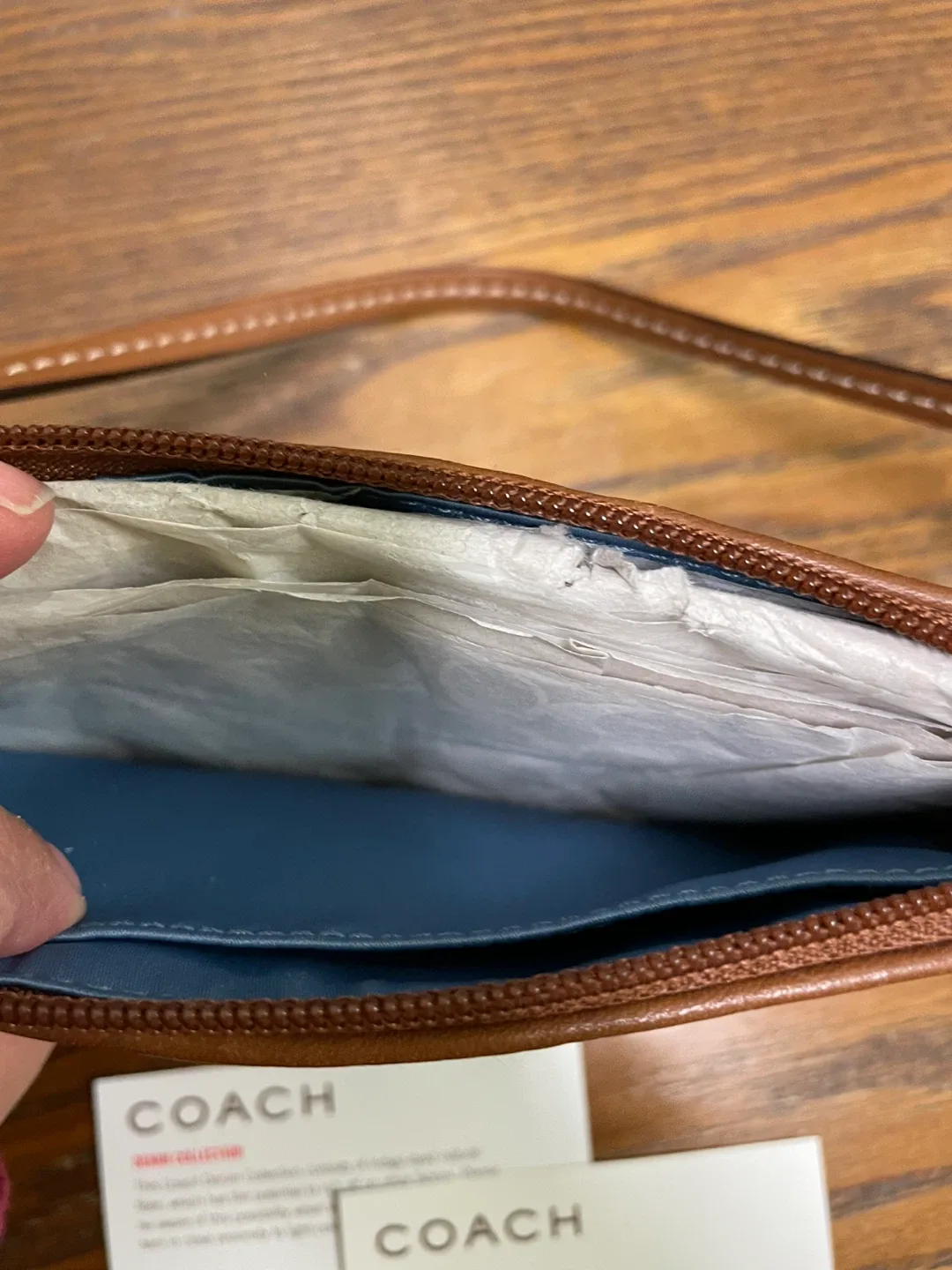 Coach Denim Collection Wristlet image indicator(4)