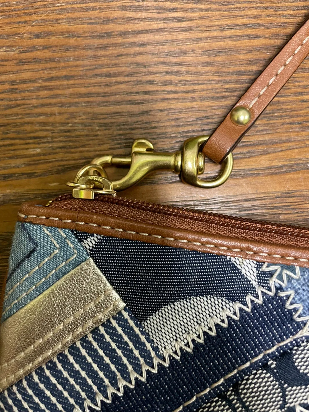 Coach Denim Collection Wristlet image indicator(3)