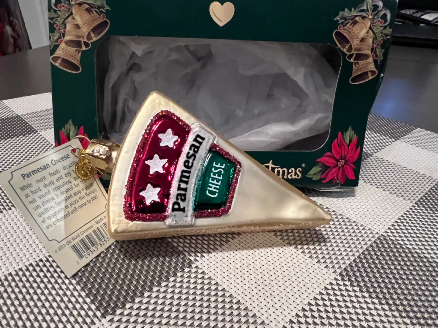 Old World Christmas Parmesan Cheese Ornament