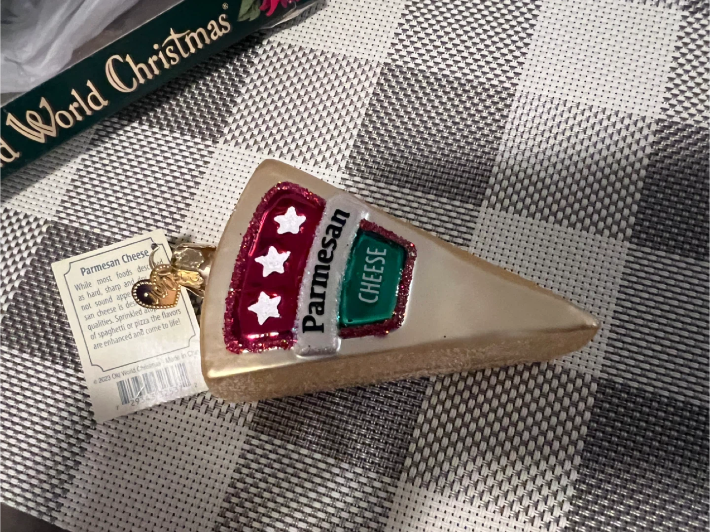 Old World Christmas Parmesan Cheese Ornament - photo 2